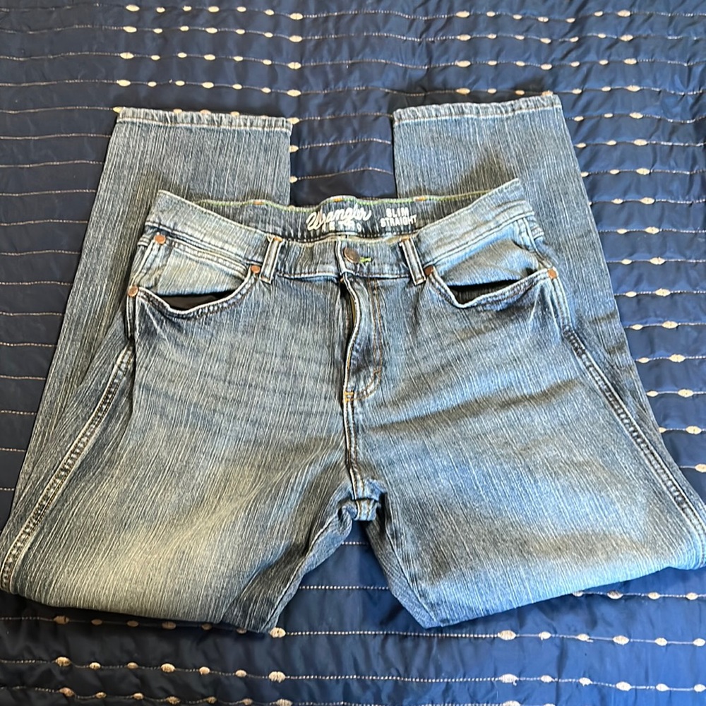 Mens Wrangler Retro jeans 34x30 slim straight